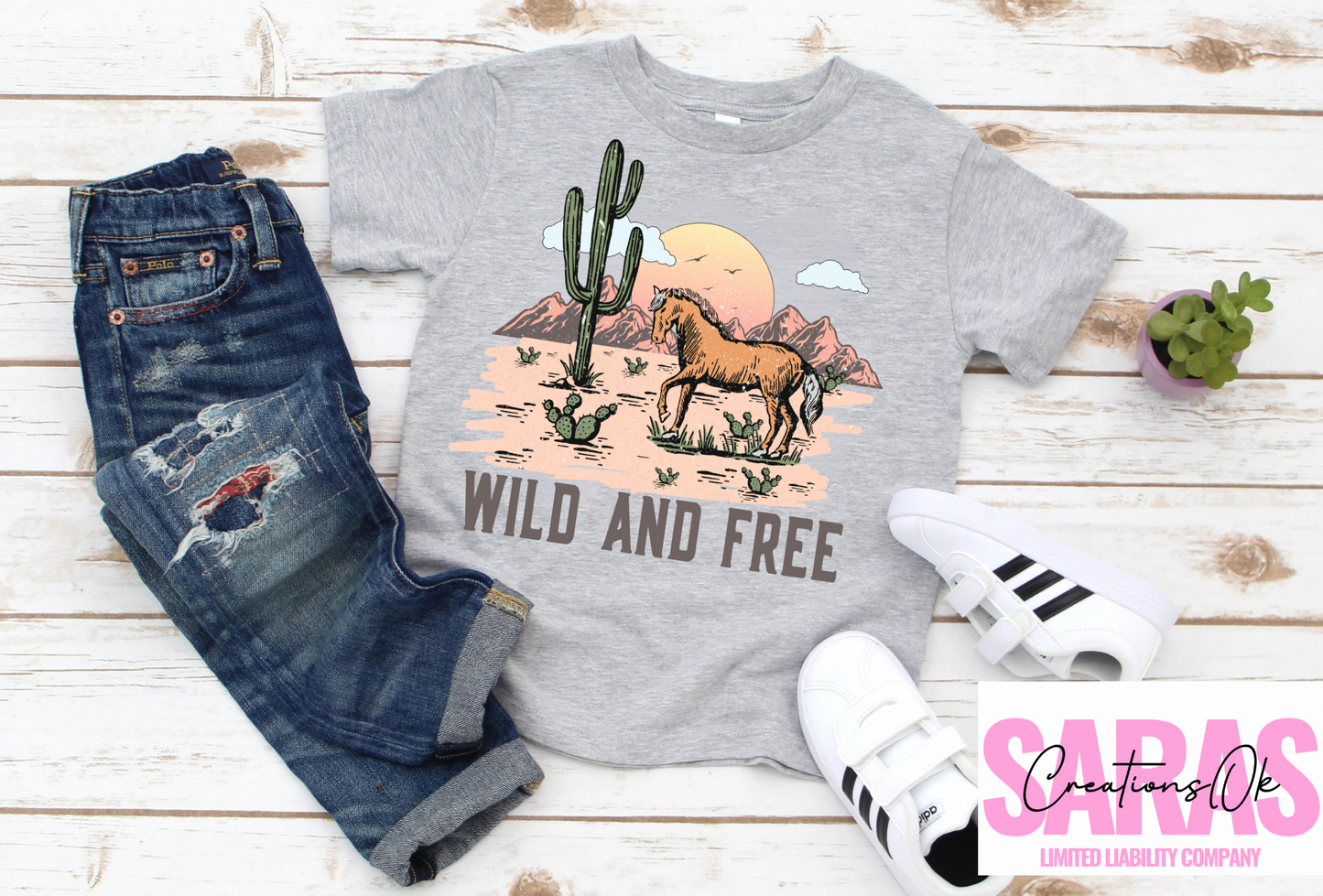 Wild And Free Kids Shirt