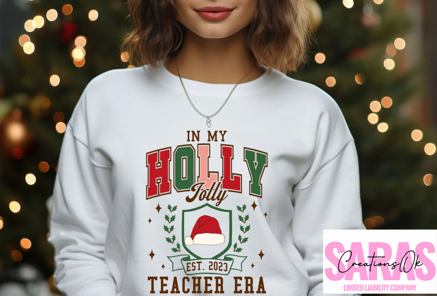 In My Holly Jolly Teacher Era Shirt