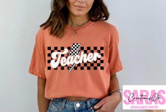 Checkered Teacher Shirt