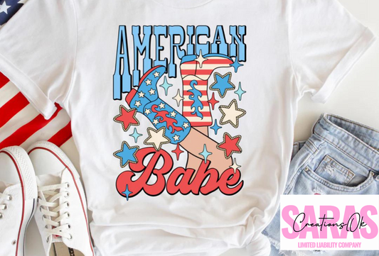 American Babe Adult Tshirt