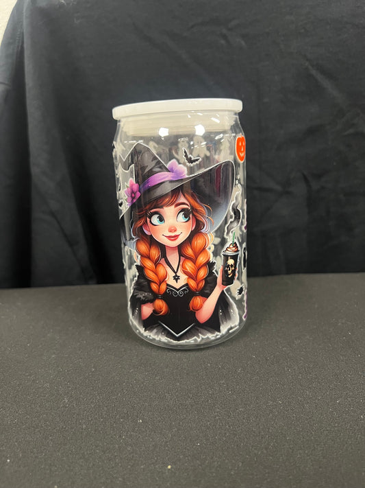 Anna Black Plastic Cup w/ White Lid RTS