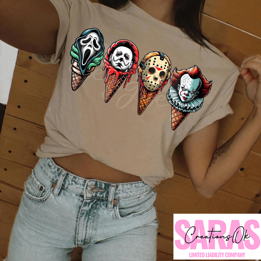 Horror Ice Cream Shirt Youth/Toddler