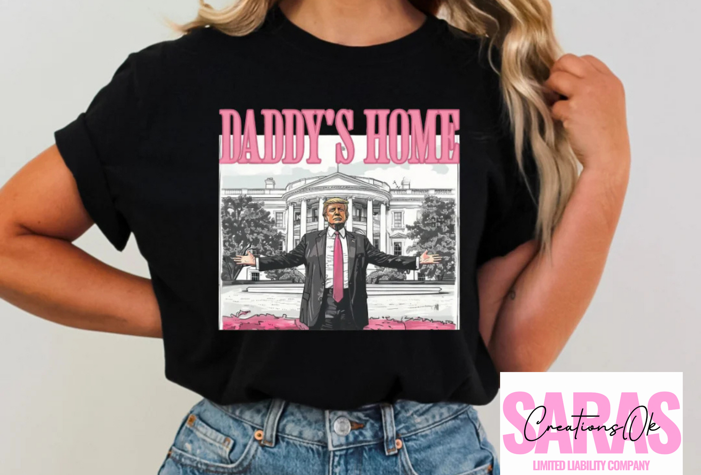 Trump Daddy's Home Pink/Grey Shirt