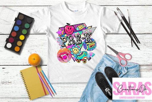 Colorful Back To School Kids Shirt