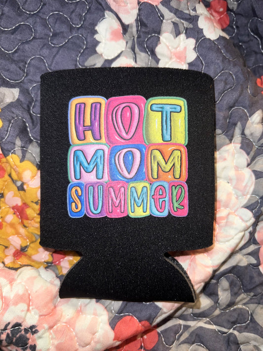 Hot Mom Summer Box Letters Can Coolers