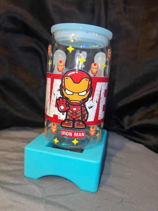 Iron Man Plastic Cup w/ Blue Lid RTS