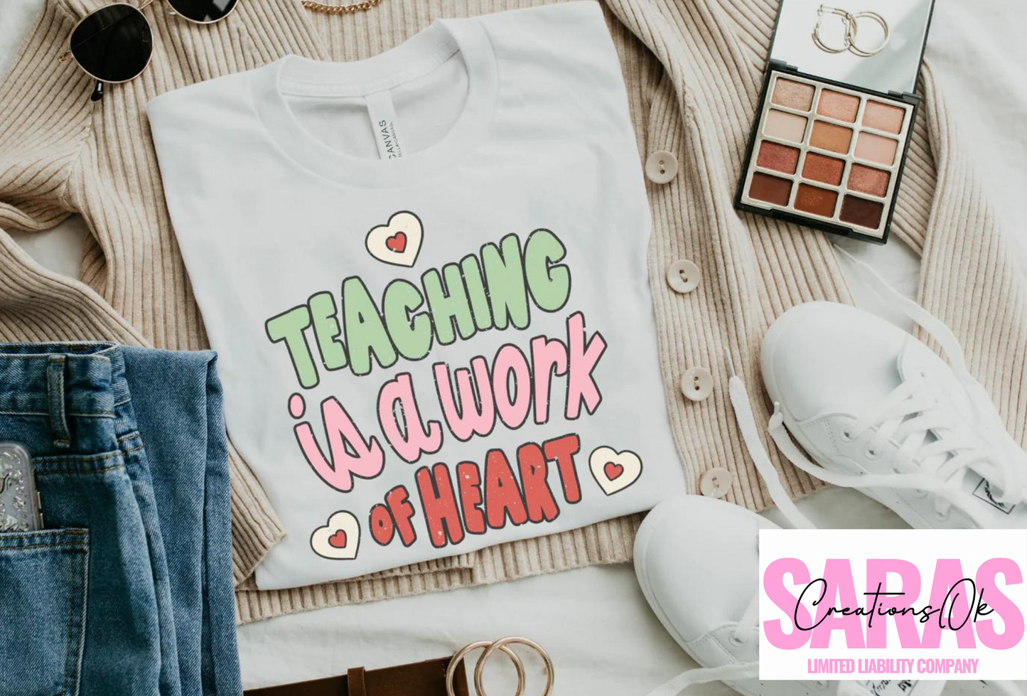 Teaching is a work of heart Tshirt